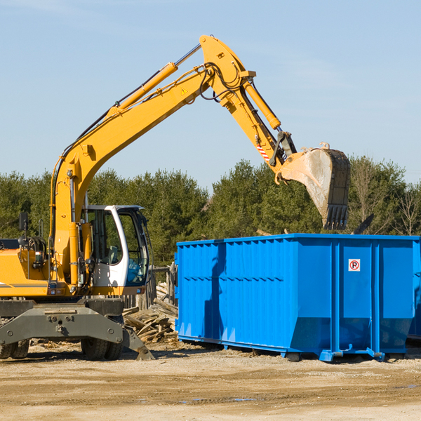 can i choose the location where the residential dumpster will be placed in Upper Fairmount MD